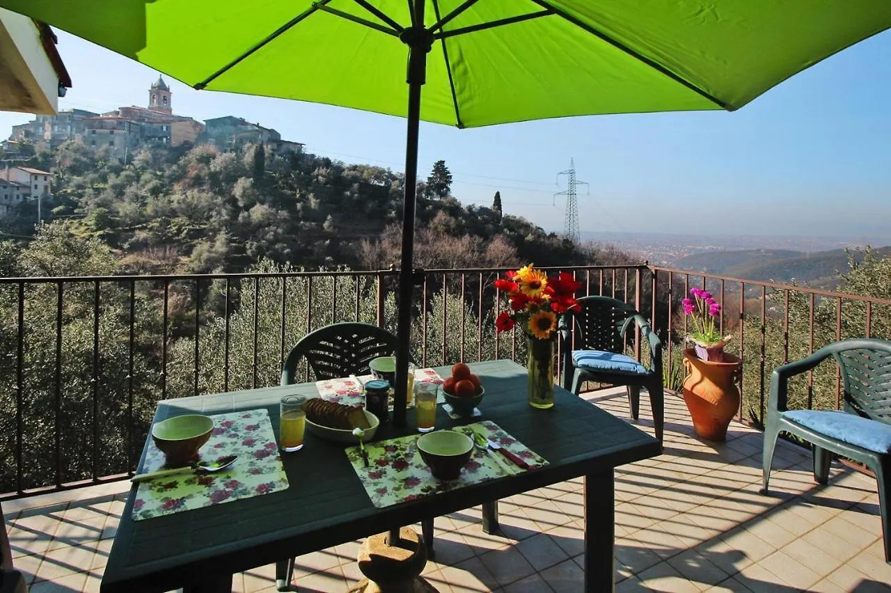 Holiday Home With Above-Ground Pool And Sea View In Monteggiori Santa Lucia  Santa Lucia (Lucca)